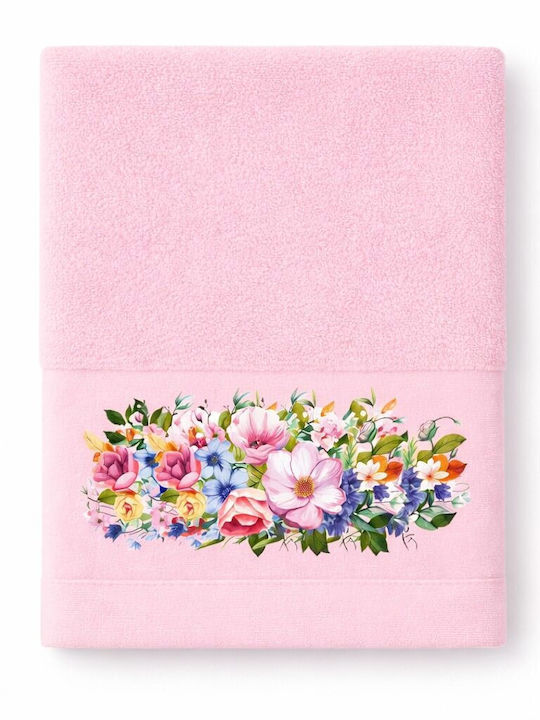 Astron Italy Πετσέτα Προσώπου 50x90εκ. Dusty Rose Βάρους 500gr/m²