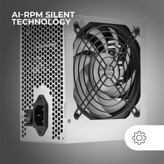 Mars Gaming MPIII750 750W Бял Компютърно захранване Пълен кабел