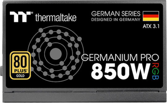 Thermaltake Germanium Pro RGB 850W Schwarz Computer-Netzteil Vollständig modular 80 Plus Gold
