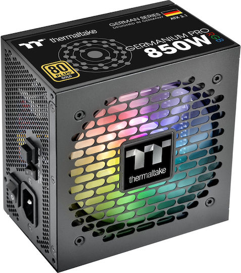 Thermaltake Germanium Pro RGB 850W Schwarz Computer-Netzteil Vollständig modular 80 Plus Gold
