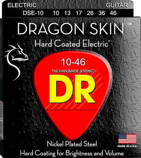 DR Electric Guitar Strings Set Nickel Plated Steel for Electric Guitar 10 - 46 Medium