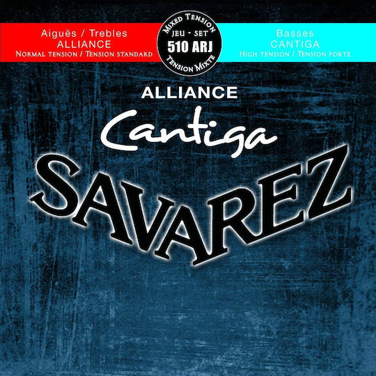 Savarez Alliance Cantiga Single Carbon Classical Guitar Strings 6 Pieces Mixed Tension Normal High