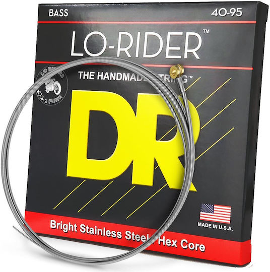 DR Lo-Rider Σετ Χορδών Stainless Steel Μπάσου 40 - 95" Light/Light
