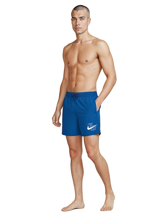Volley Herren-Bademode Kurze Hosen Blau mit Mustern
