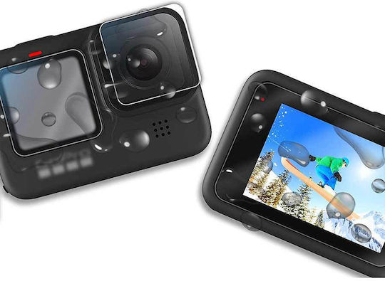 Glass Protector Gopro Hero 9 10 11 12 Black Both Screens Lens