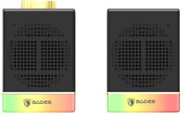 Sades Dionsyn Безжични Компютърни Говорители 2.0 с RGB Осветление и Bluetooth Мощност 5W Черни