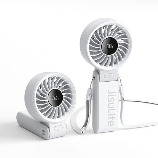 JisuLife Handheld Fan USB Rechargeable 3600mAh Folding 5W Gray