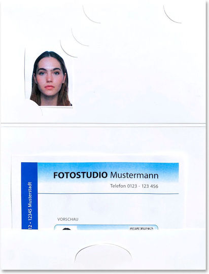 1x50 Daiber Passport Photo Folders E-passport Photo Portrait 14028