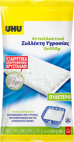 UHU Absorber Nachfüllen für Feuchtigkeitsabsorber 7006868 3 Stück 450g