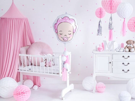 18" Baby Girl Birth Balloon with Hat 40 x 45 Cm Fb63-081 Bal-fb63-081