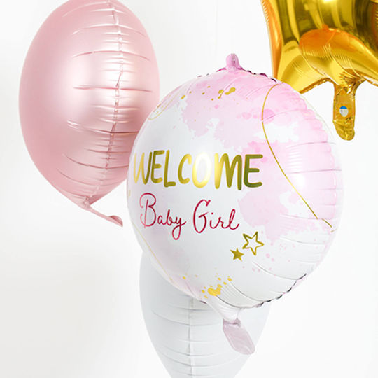 Balloon Foil Pink 18″ Welcome 45cm