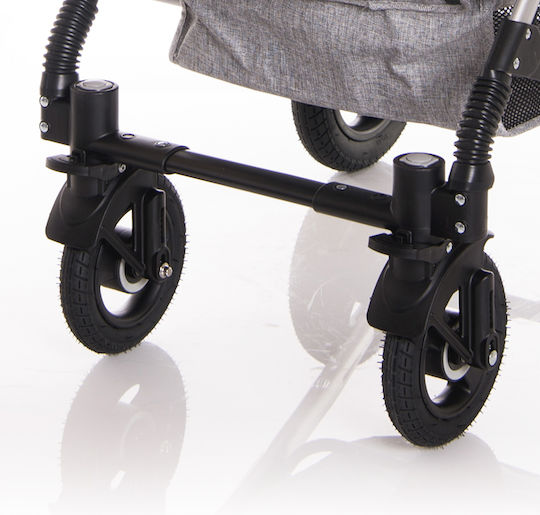 Lorelli Alba Multi Stroller Adjustable 2 in 1 Baby Stroller Suitable for Newborn Black 11.15kg