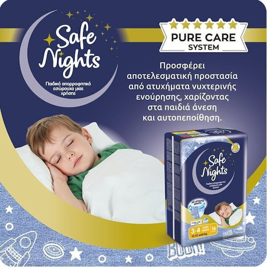 Safe Nights Safe Nights Windelhosen für 12-22kg 16 Stück