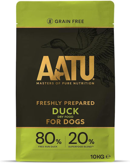 AATU Free Run Duck 10kg Ξηρά Τροφή χωρίς Σιτηρά & Γλουτένη για Ενήλικους Σκύλους με Πάπια