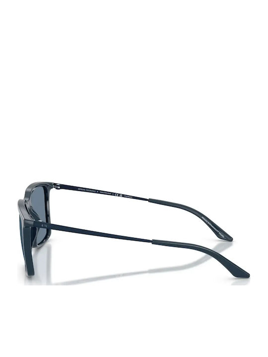 Armani Exchange Мъжки Слънчеви Очила с Син Пластмасов Рамки и Сини Стъкла AX4170SU 84062V