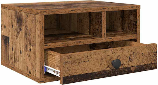 Vidaxl Old Wood Printer Stand 40 X 32 X 24 Cm Processed Wood