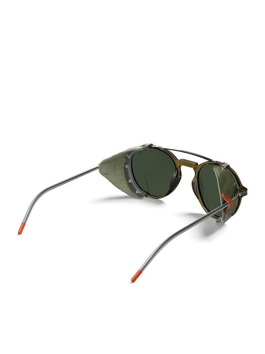 Julbo Unisex Sunglasses with Brown Tartaruga Metal Frame and Green Polarized Lens J5649051