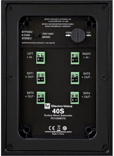 Electro-Voice Evid S44 Einstellen Installationslautsprecher Schwarze