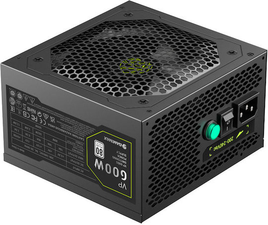 GameMax VP-600S 600W Black Power Supply Full Wired 80 Plus Standard