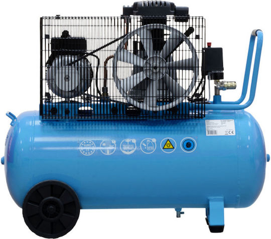 Airpress Μονοφασικό Κομπρεσέρ Αέρος 97dB με Ισχύ 3hp και Αεροφυλάκιο 90lt