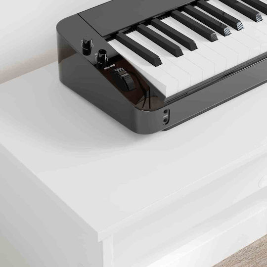Vidaxl White Keyboard Stand 100 X 32 X 64 Cm Processed Wood