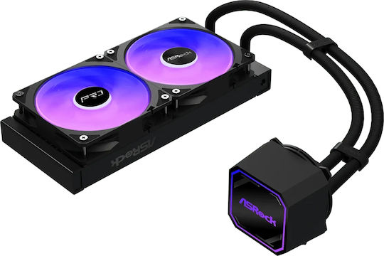 ASRock Pro 240 Υδρόψυξη AIO CPU με 2 Ανεμιστήρες 120mm και ARGB Φωτισμό