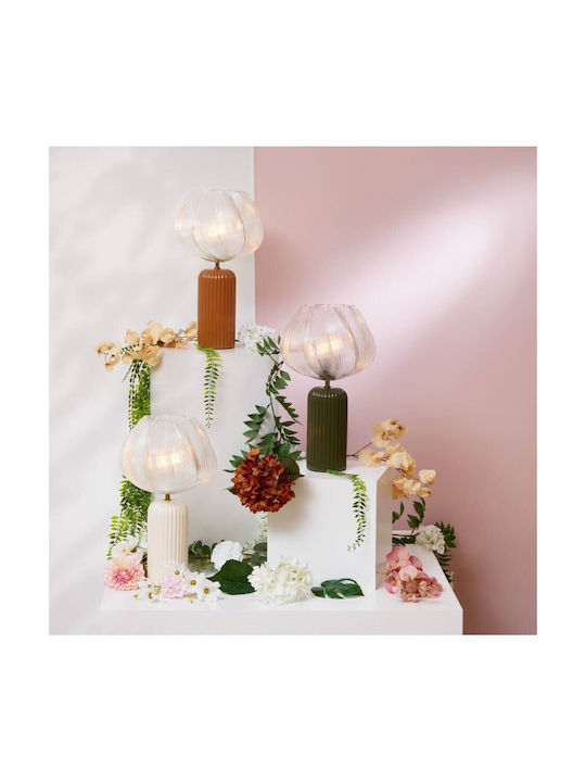 Atmosphera Decorative Lamp Flower Brown