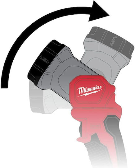 Milwaukee Rechargeable Workshop Light LED IP54 with Brightness up to 120lm M12 TLED-0