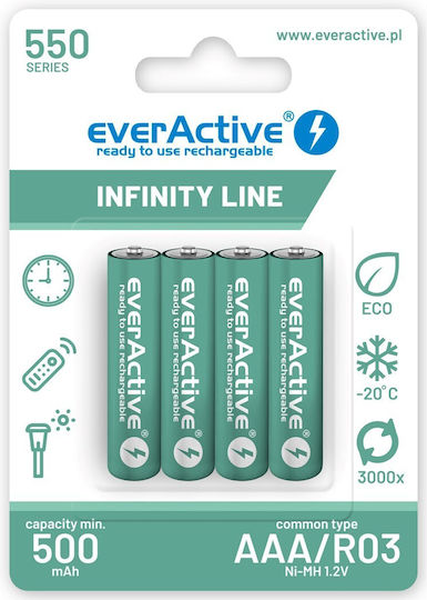 everActive Επαναφορτιζόμενες Μπαταρίες Ni-MH 1100mAh 4τμχ
