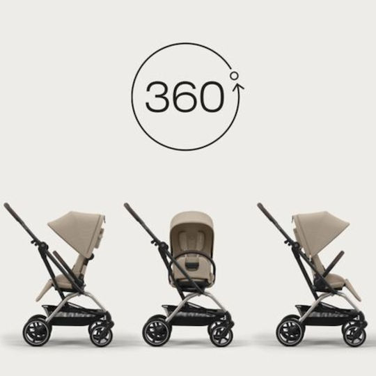 Cybex Eezy S Twist+2 TPE B Reversible Baby Stroller Suitable for Newborn Stormy Blue