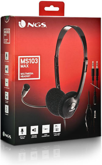 NGS MS103MAX On Ear Multimedia Ακουστικά με μικρόφωνο και σύνδεση 3.5mm Jack
