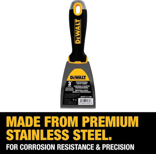 DEWALT Joint Knife Metallicός 76mm with Plastic Handle 2-139