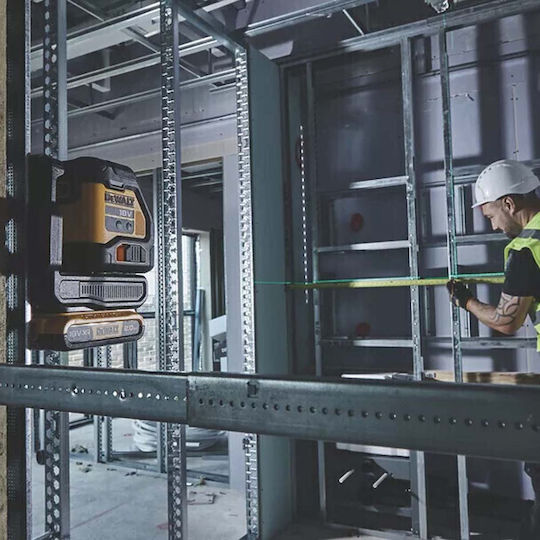 DEWALT Αυτορυθμιζόμενο Γραμμικό Αλφάδι Laser Πράσινης Δέσμης 18V με Εύρος Εργασίας 55m