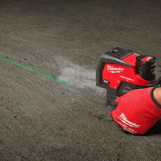 Milwaukee M12 CLLP-0C Autonivelant Liniar Nivelă Laser Fascicul Verde 12V cu Domeniu de Lucru 38m