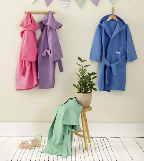 Nima Kids Bathrobe Splashy Green Hooded