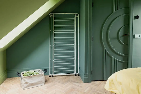 Brabantia Πτυσσόμενη Απλώστρα Δαπέδου με Ρόδες με Μήκος Απλώματος 30m