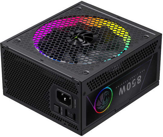 GameMax RGB PRO 850G 850W Μαύρο Τροφοδοτικό Υπολογιστή Full Modular 80 Plus Gold