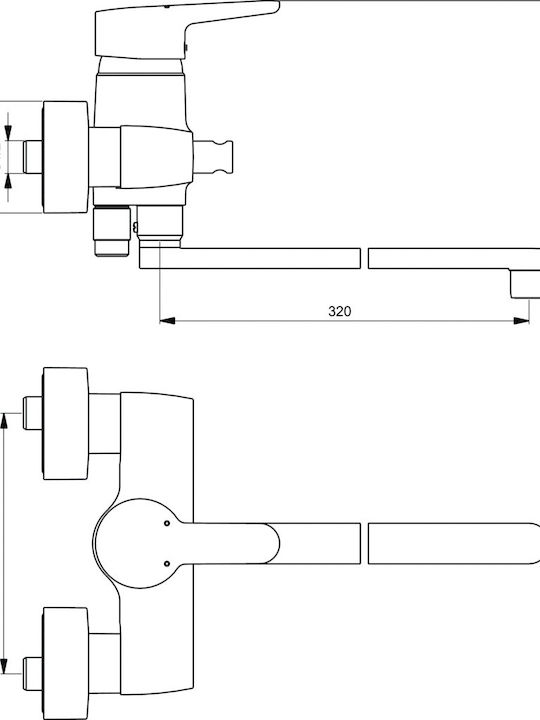 Ideal Standard Connect Миксер Душ Батерия Синя Ideal Standard Connect Миксер Душ Батерия Синя