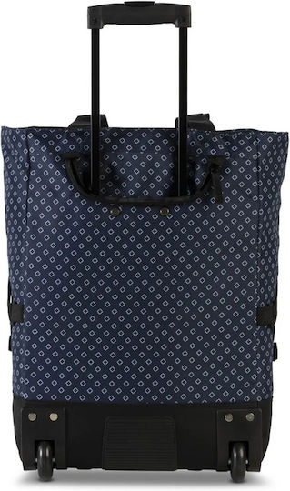 Stoff Einkaufswagen Blau 50x36x20cm