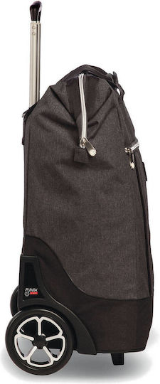 Fabric Shopping Trolley Gray 62x38x28cm