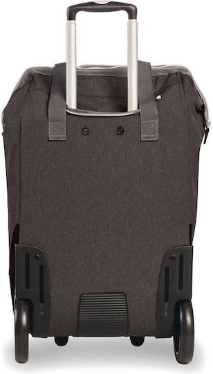 Fabric Shopping Trolley Gray 62x38x28cm