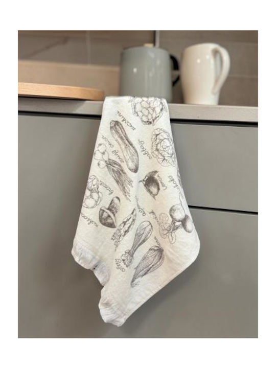 Linea Home Ποτηρόπανο σε Λευκό Χρώμα 40x60cm