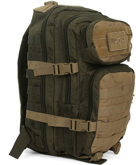 Mil-Tec Military Backpack Backpack made of Polyester Green/Coyote 20lt