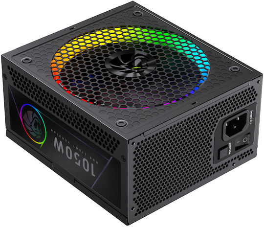 GameMax RGB 1050G 1050W Μαύρο Τροφοδοτικό Υπολογιστή Full Modular 80 Plus Gold