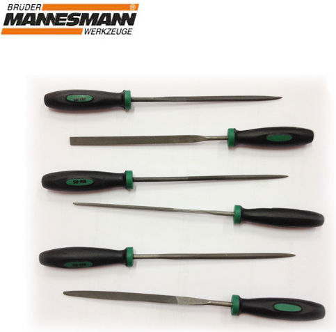 Mannesmann M61010 Σετ Λίμες με Λαβή 6τμχ