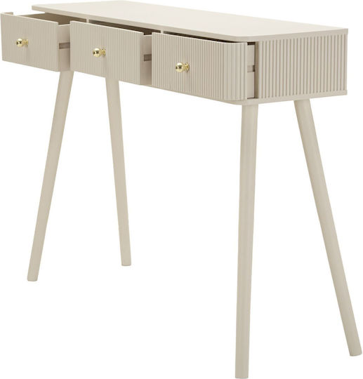 Wooden Console Ecru L108xW77xH30cm