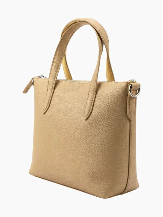 Shopping Bag Γυναικεία Τσάντα Shopper Ώμου Μπεζ