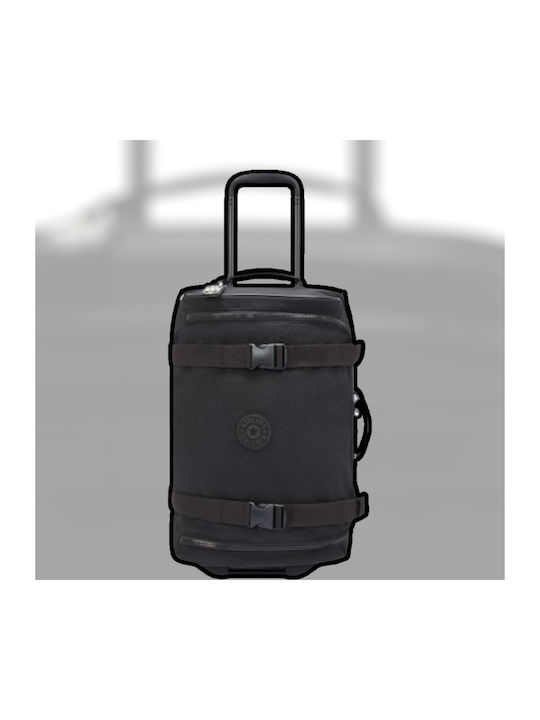 Kipling Βαλίτσα Ταξιδίου Καμπίνας Υφασμάτινη Black με 4 Ρόδες Ύψους 54εκ.