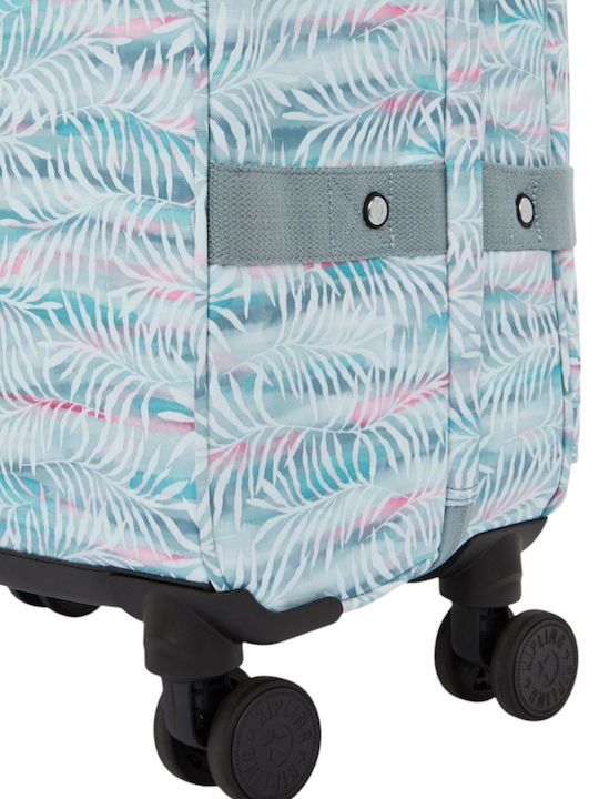 Kipling Spontaneous Среден Текстилен Куфар За Пътуване Palmtree Leaves С 4 Колела Височина 66 См