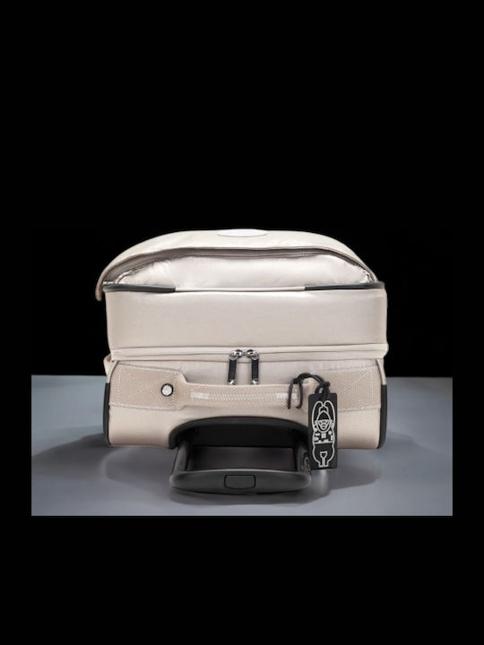 Kipling Spontane Reisegepäck Kabinen Stoff Silber mit 4 Räder Höhe 53cm